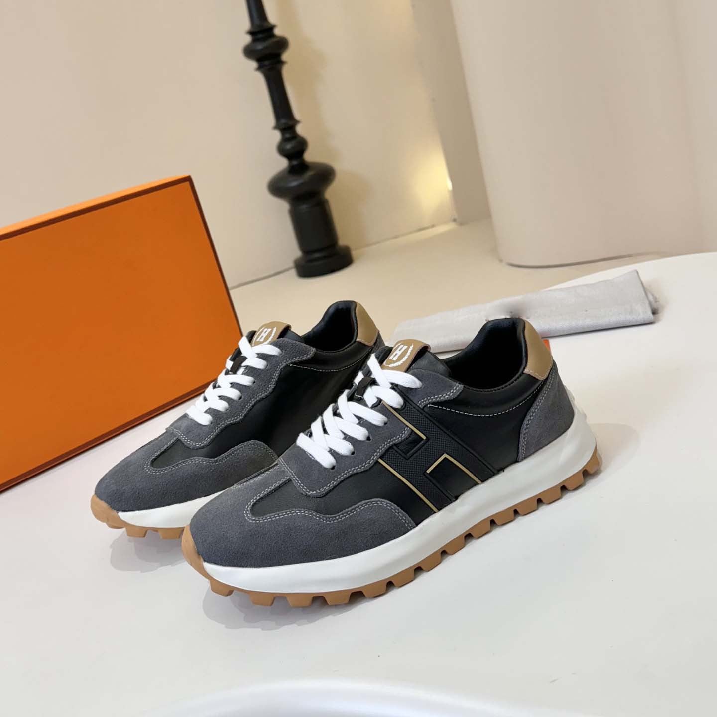 Damen Sneaker Wildleder Bequem Laufsohle Moderne