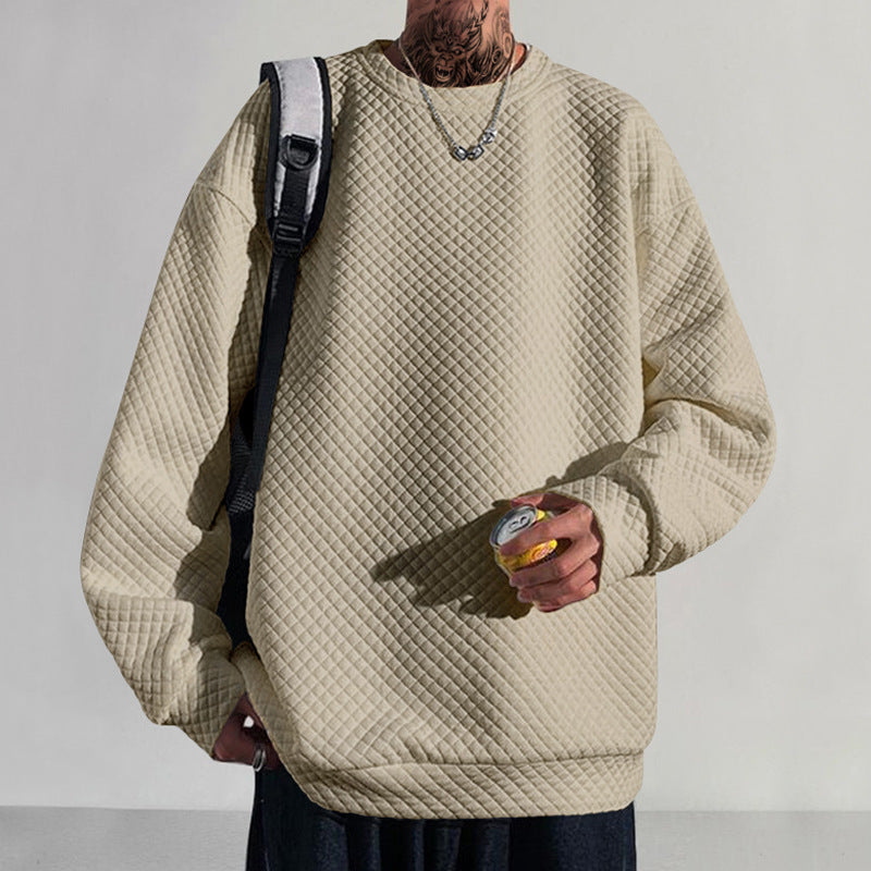 Herren Sweatshirt Lässig Strukturiert Modern