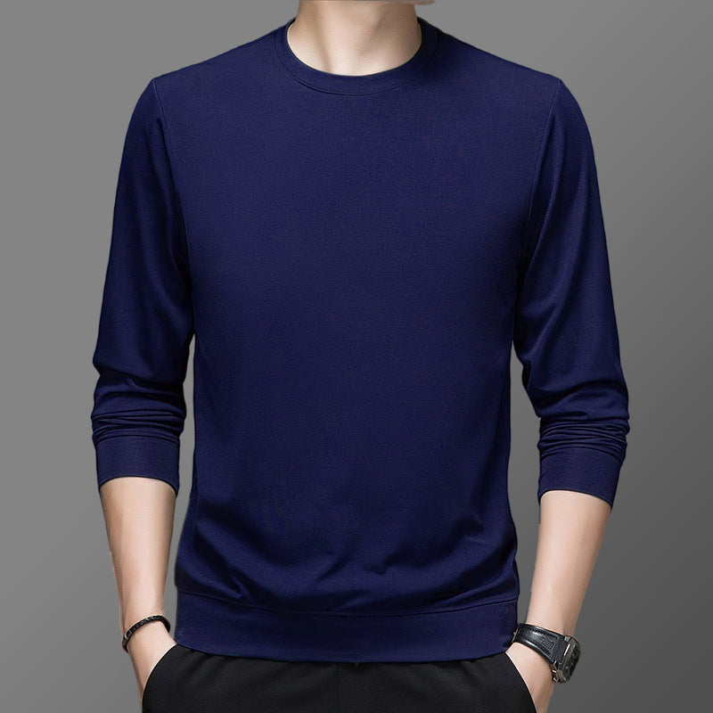 Herren Pullover Funktionsmaterial Warm Rundhals