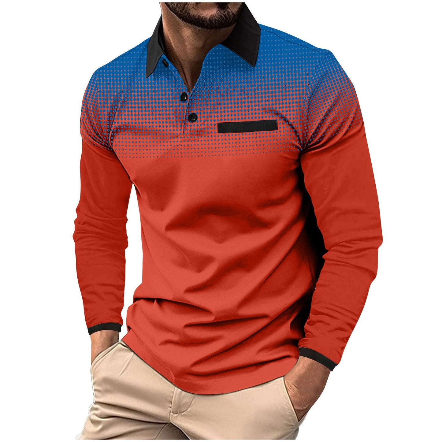 Herren Poloshirt Modern Grafik Design Berlin Style