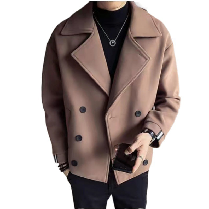 Herren Blazerjacke Modisch Baumwoll Blau