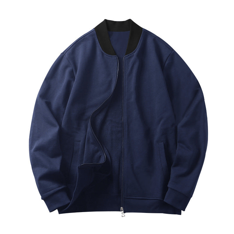 Herren Collegejacke Lässig Reißverschluss Sportlich