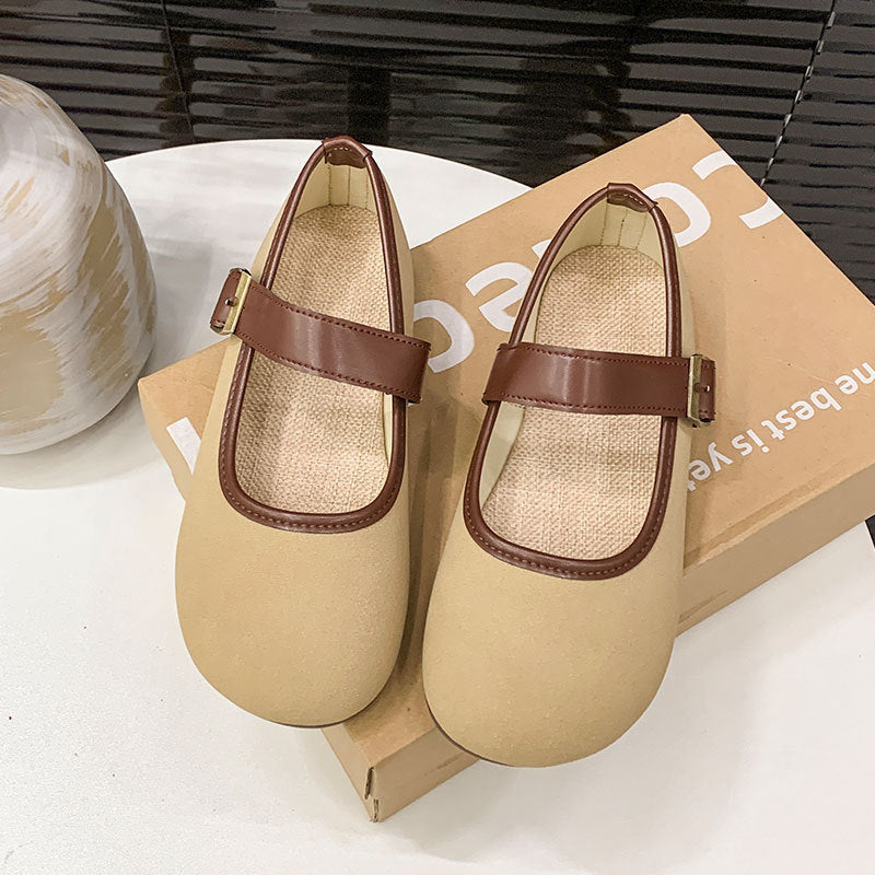 Damen Schuhe Bequem Mary Jane Schnalle Modern