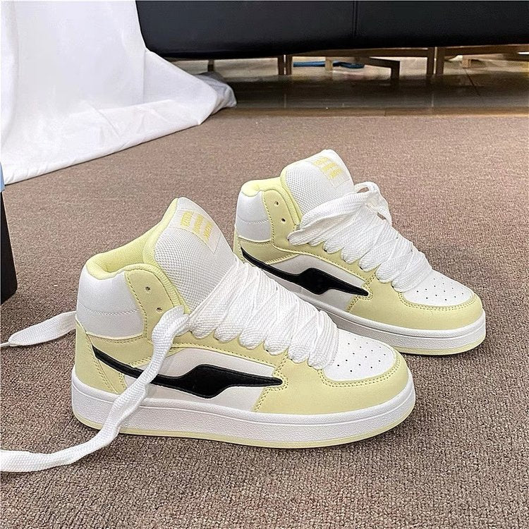 Damen Sneaker Sportlich Atmungsaktiv Hochschnitt