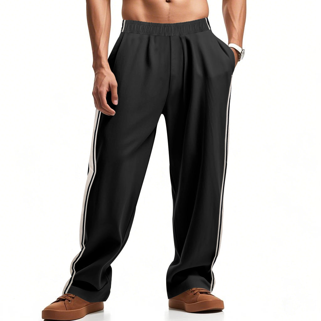 Herren Sporthose Bequem Elastisch Mit Streifen