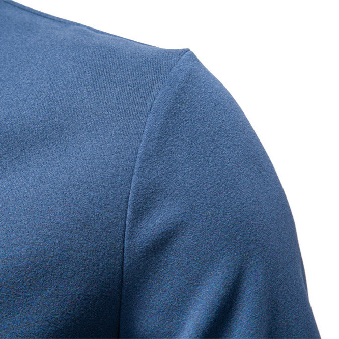 Herren Sweatshirt Funktionstextil Hochkragen Kurzreißverschluss Sportlich