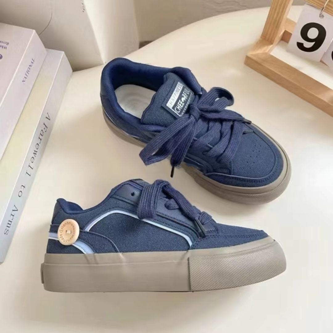 Damen Sneaker Plateau Atmungsaktiv Modisch Hoch