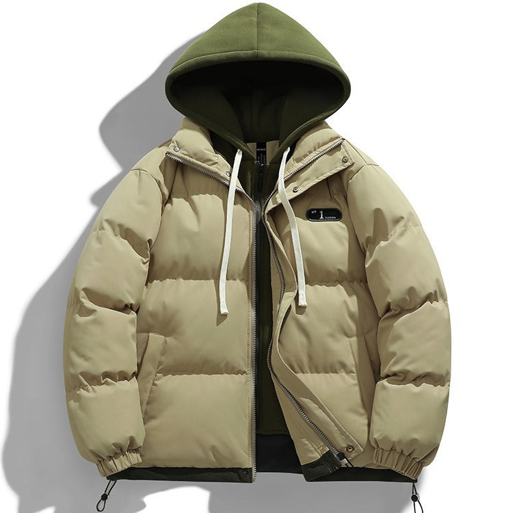 Herren Winterjacke Pufferjacke Abnehmbar Innenfutter Warm