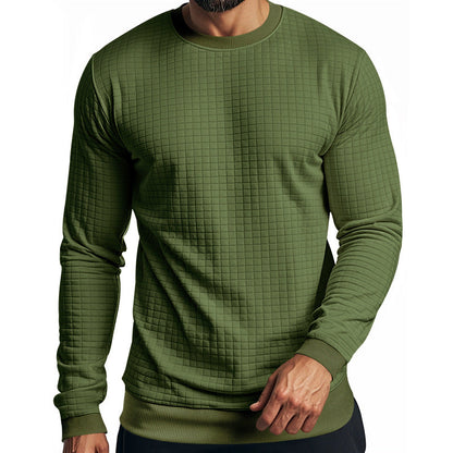 Herren Sweatshirt Langarm Elastisch Strukturiert Modern