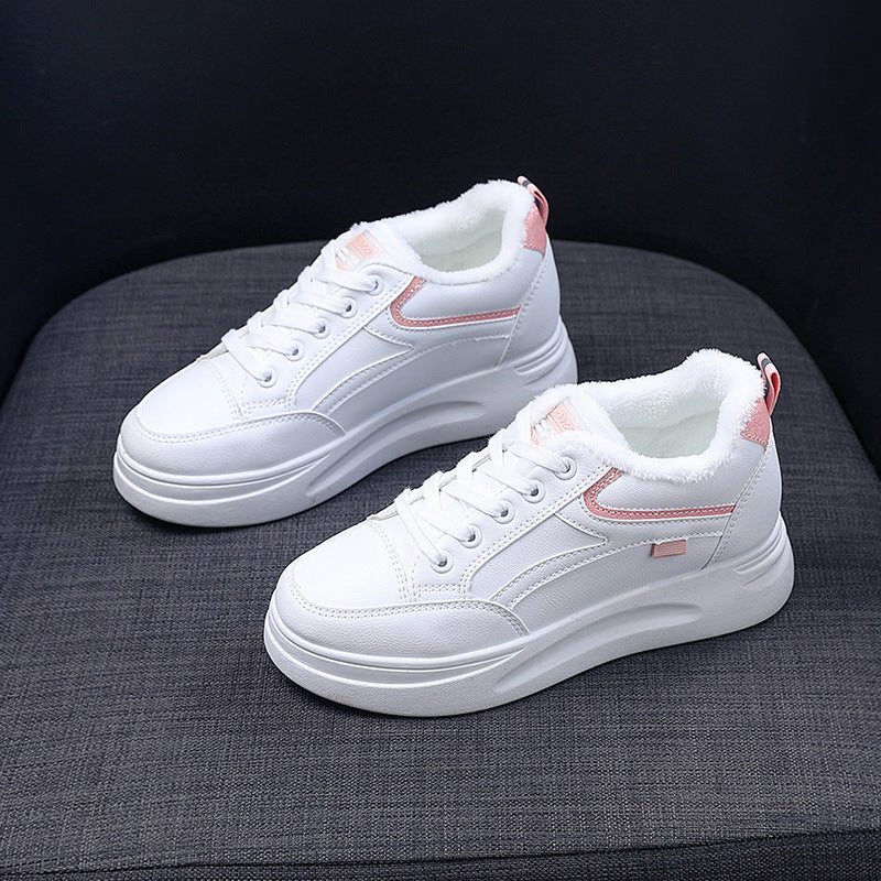Damen Sneaker High-Top Warm Winter Schuhe Kuschelig Rutschfest