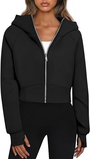 Kapuzenjacke Damen Kurz Reißverschluss Modern