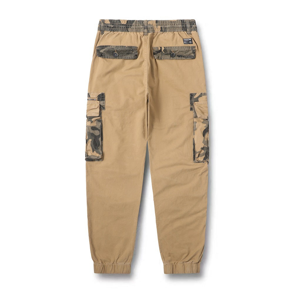 Herren Cargo-Hose Elastisch Praktisch Reißverschluss-Taschen