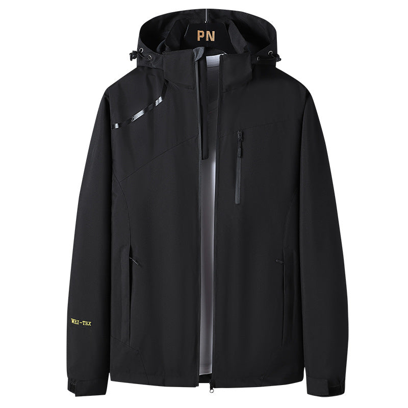 Herren Outdoor-Jacke Wasserdicht Mit Kapuze Funktionsjacke - BerlinGlamour