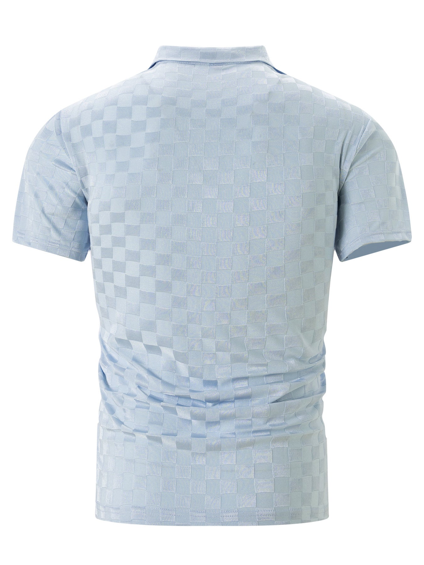 Herren Polo-Shirt Strukturiert Reißverschluss Modern