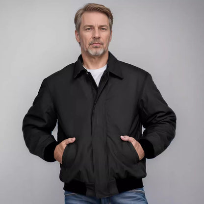 Herren Übergangsjacke Leicht Warm mit Weichem Innenfutter