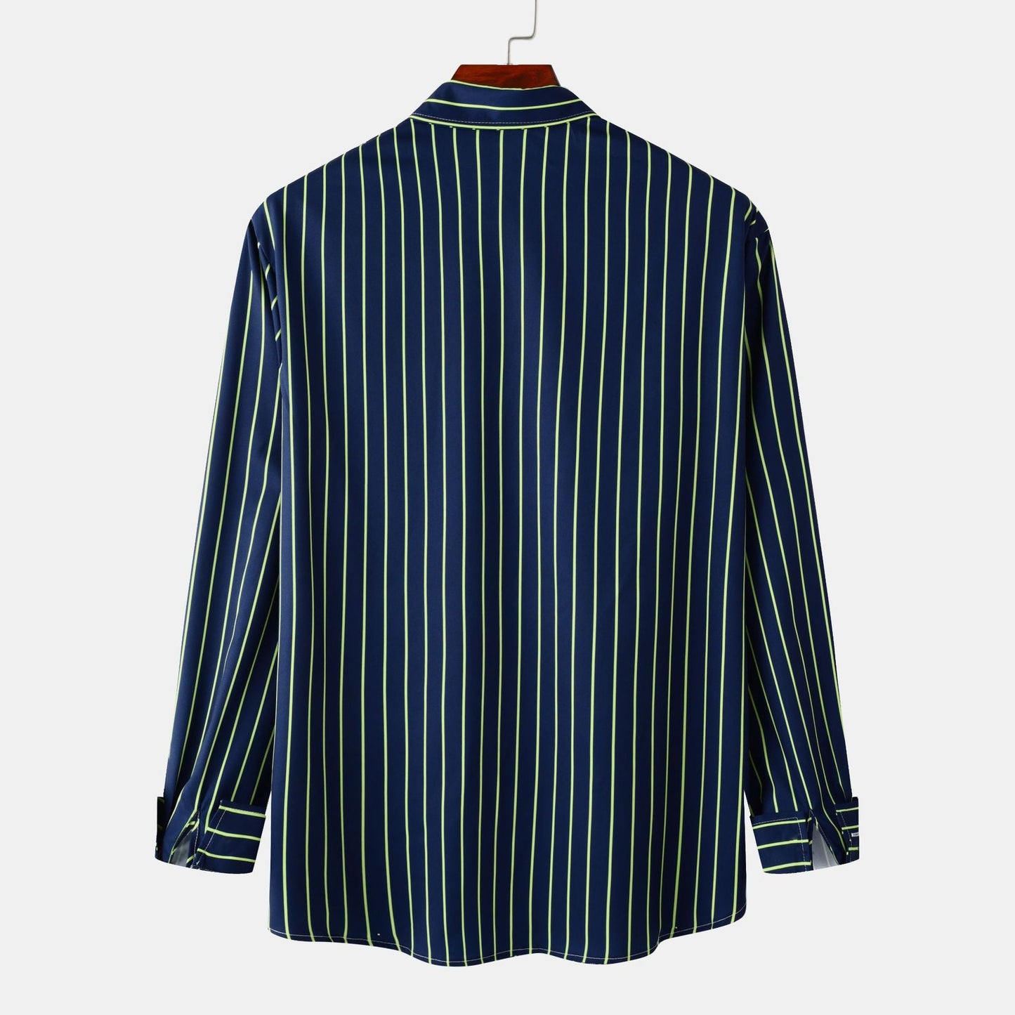 Herren Langarmhemd Streifen Modern Berlin Stil
