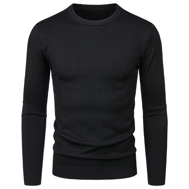 Herren Pullover Weich Rundhals Modern