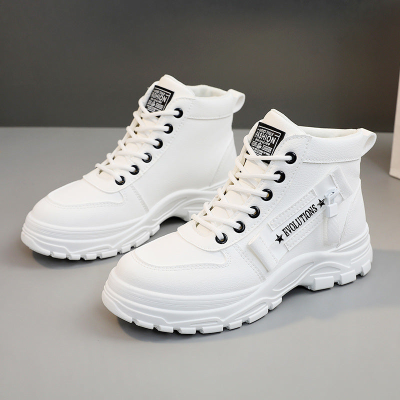 Damen Sneaker Hoch Schaft Robust Sohle Modisch