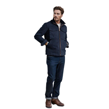 Herren Freizeitjacke Modern mit Taschen Sportlich