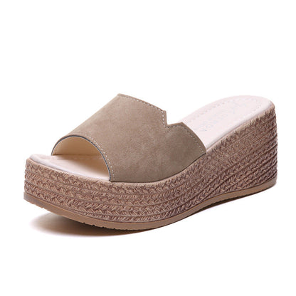 Damen Wedgesandalen Modern Überkreuz Design Rutschfest