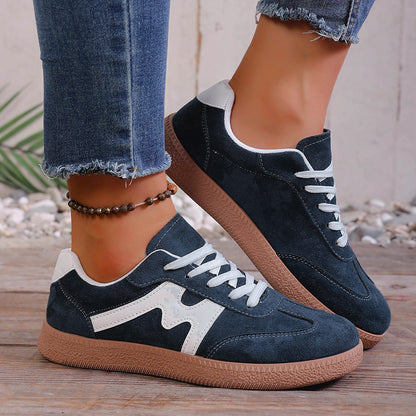 Damen Sneaker Sportlich Velours Rutschfest - BerlinGlamour