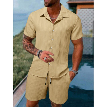 Herren Freizeitanzug Kurzarm Elastisch Moderne