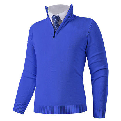 Herren Strickpullover Modern Elastisch Reißverschluss