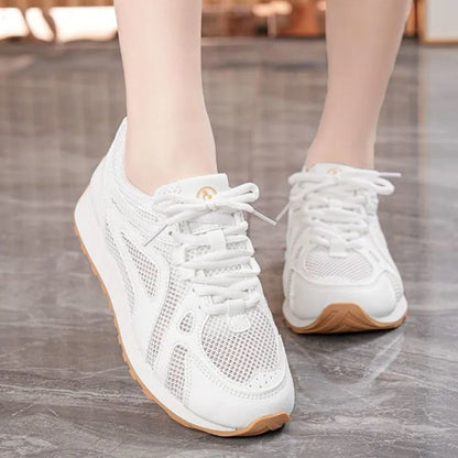 Damen Laufschuhe Sportlich Mesh Atmungsaktiv mit Rutschfester Sohle