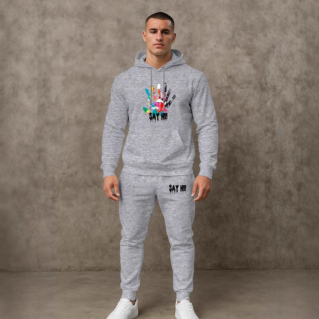 Herren Kapuzenpullover Sportlich mit Grafikdruck Modern - BerlinGlamour