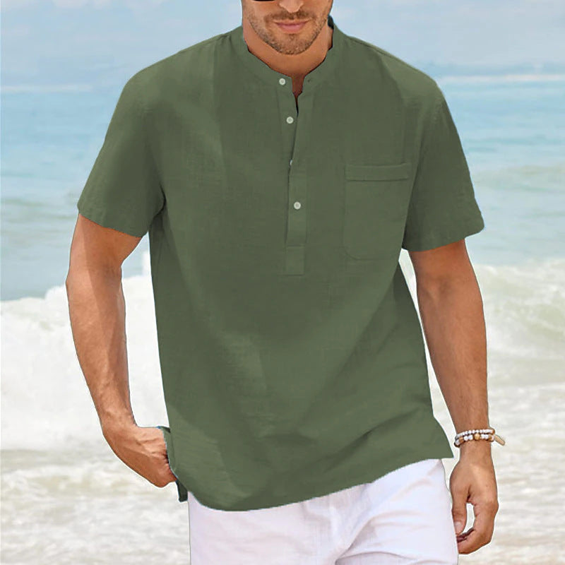 Herren Kurzarm Hemd Modern Casual Style