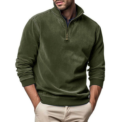 Modischer Stehkragenpullover Herren Trendy Übergröße