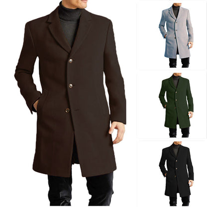 Herren Langmantel Modern Schnitt Praktisch Berlin - BerlinGlamour