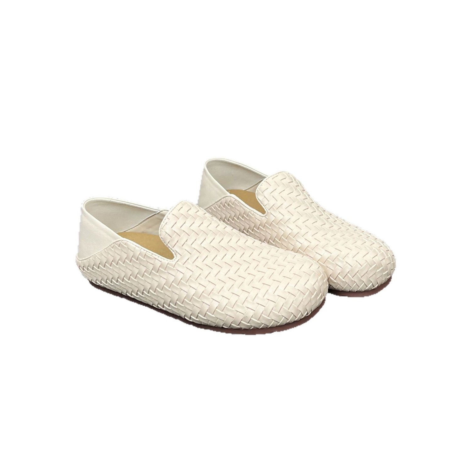 Damen Mokassins Bequem Flechtendesign Modern