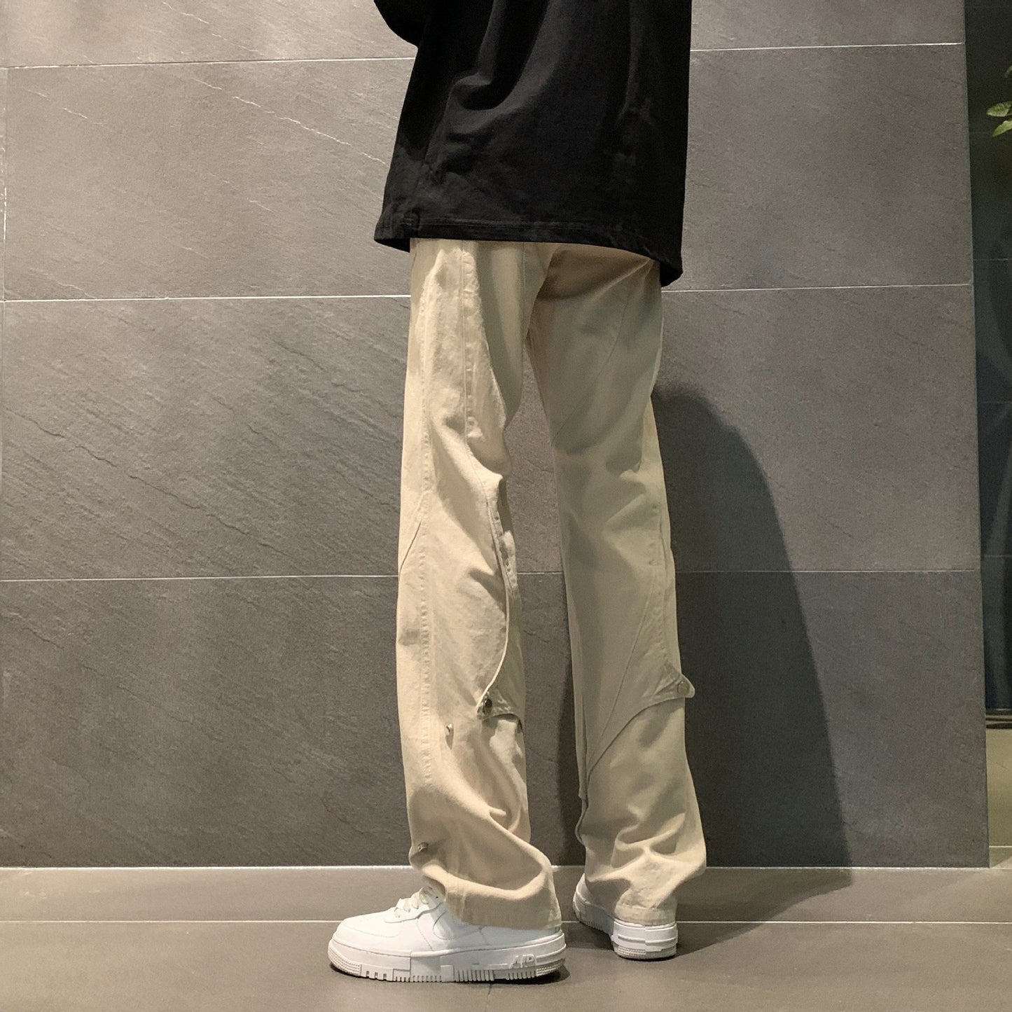 Herren Hosen Utility Style mit vielen Taschen und verstellbarem Bund