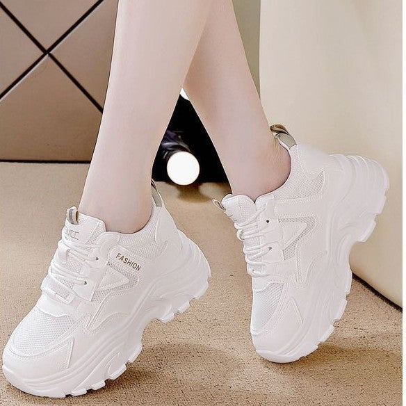 Damen Sneaker Bequem Chunky Sport Schuhe Mesh