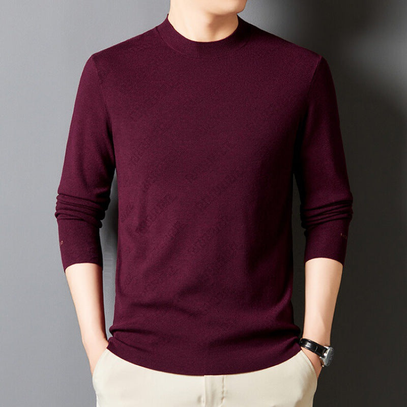 Herren Pullover Rundhals Eleganter Baumwolle Qualität