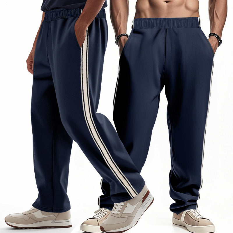 Herren Sport hose Elastisch Mit Streifen Comfort