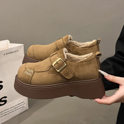 Damen Clogs Bequem Schnallenverschluss Dicker Boden - BerlinGlamour