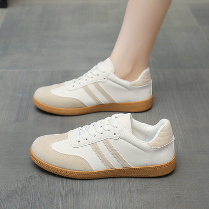 Damen Sneaker Sportlich Streifen Weich