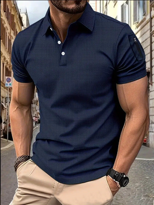 Herren Poloshirt Modern Muster Berlin Style