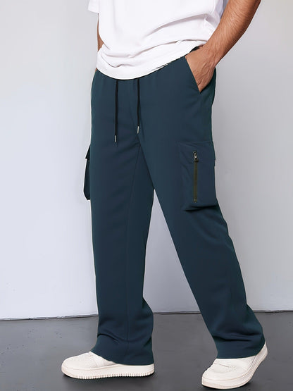 Herren Cargo-Hose Funktionale Taschen Verstellbar Baumwolle