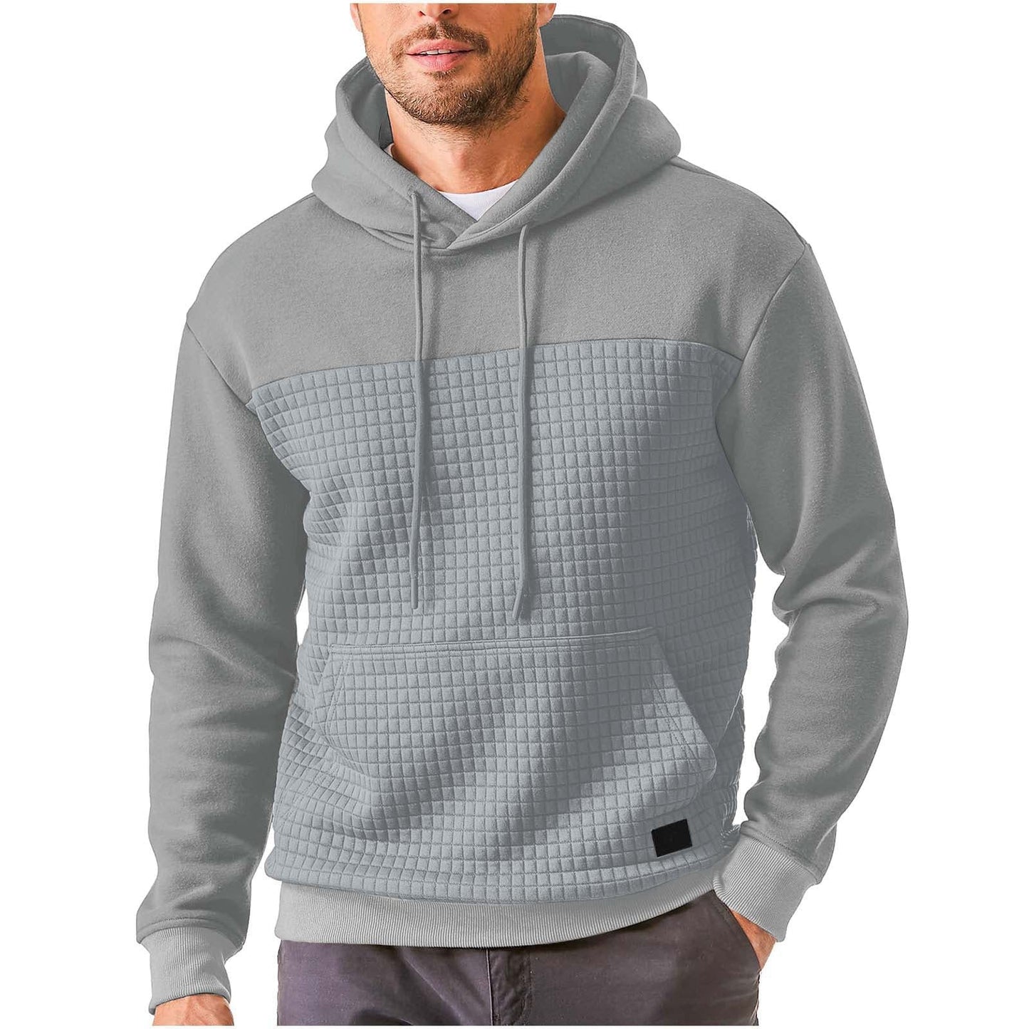 Herren Kapuzenpullover Strukturiert Modern Trendig