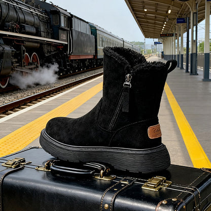 Damen Winterstiefel Isoliert Flauschig Robust