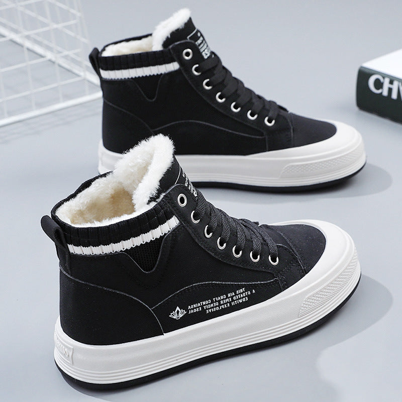 Damen High-Top Sneaker Warm Gefüttert Rutschfest - BerlinGlamour