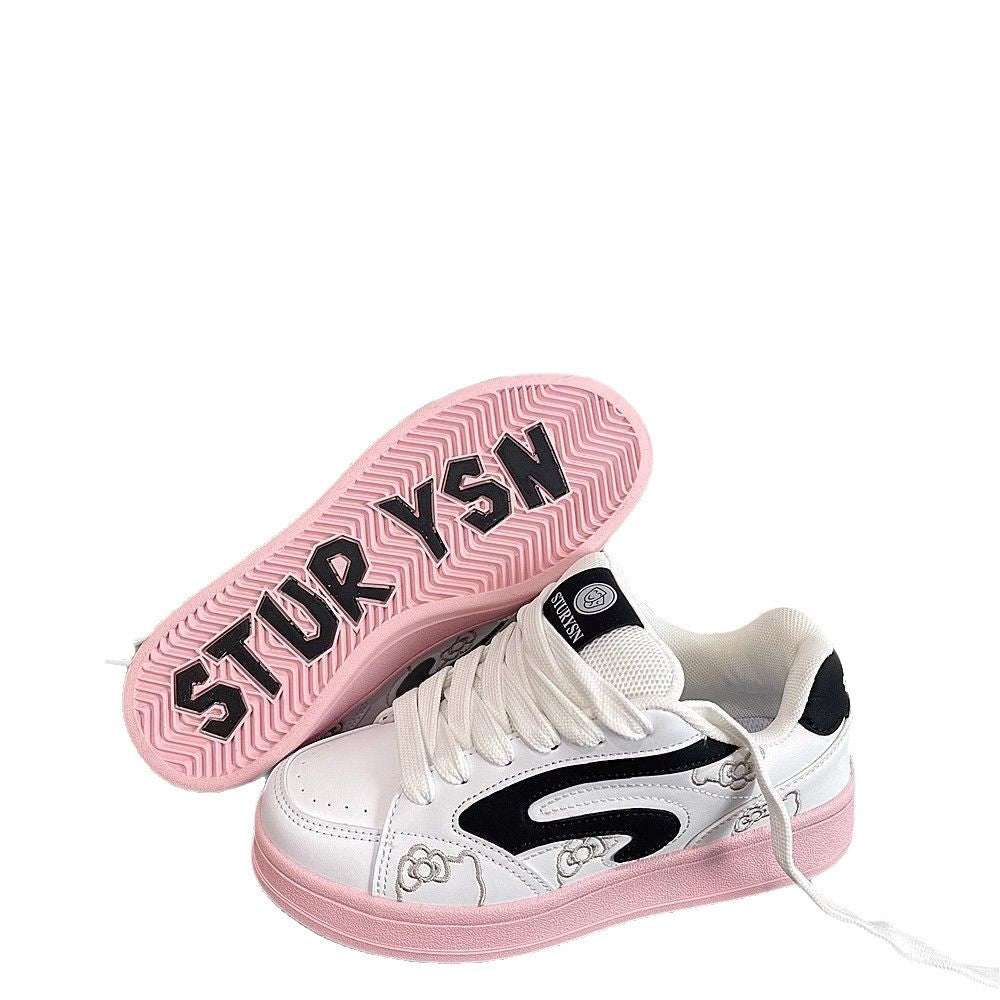 Damen Sneaker Cartoon Design Weich und Bequem