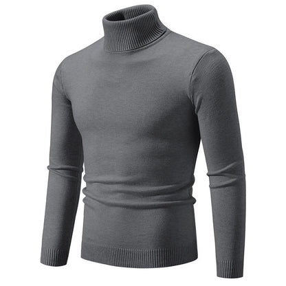 Herren Rollkragenpullover Feine Baumwolle Eleganter Style