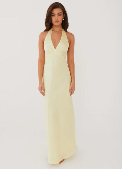 Damenkleid Elegantes Wickelkleid V-Ausschnitt Slim Fit