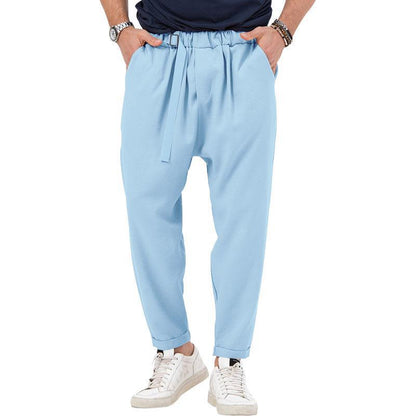 Herren Haremshose Elastisch Mit Seitentaschen Trendy