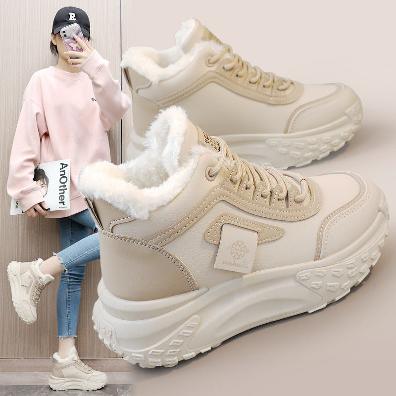 Damen Sneaker Warmfutter Rutschfest Modisch - BerlinGlamour