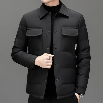 Herren Steppjacke Isoliert Warme Winterjacke Mit Taschen